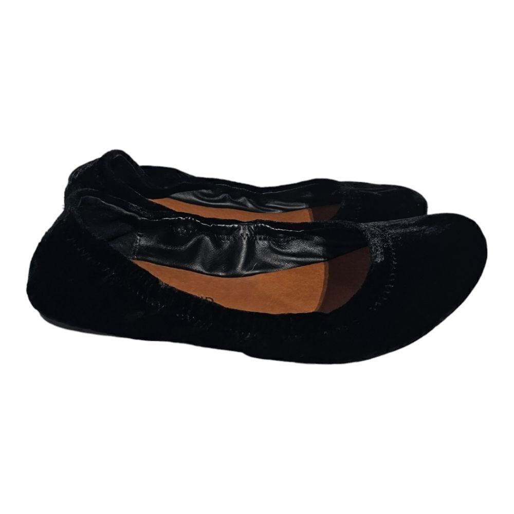 LUCKY‎ BRAND Black Velvet Ballerina Flats - Size 7